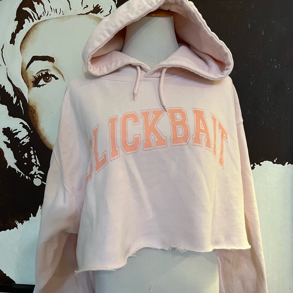 Clickbait Cropped Hoodie